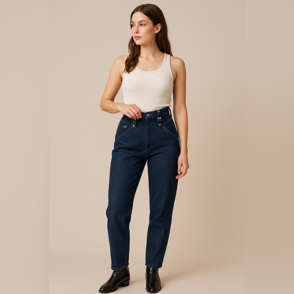 Vintage Roper High-Waisted Western Jeans - Size 7/8